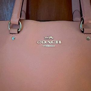 Coach tote bag. Medium size, pink.